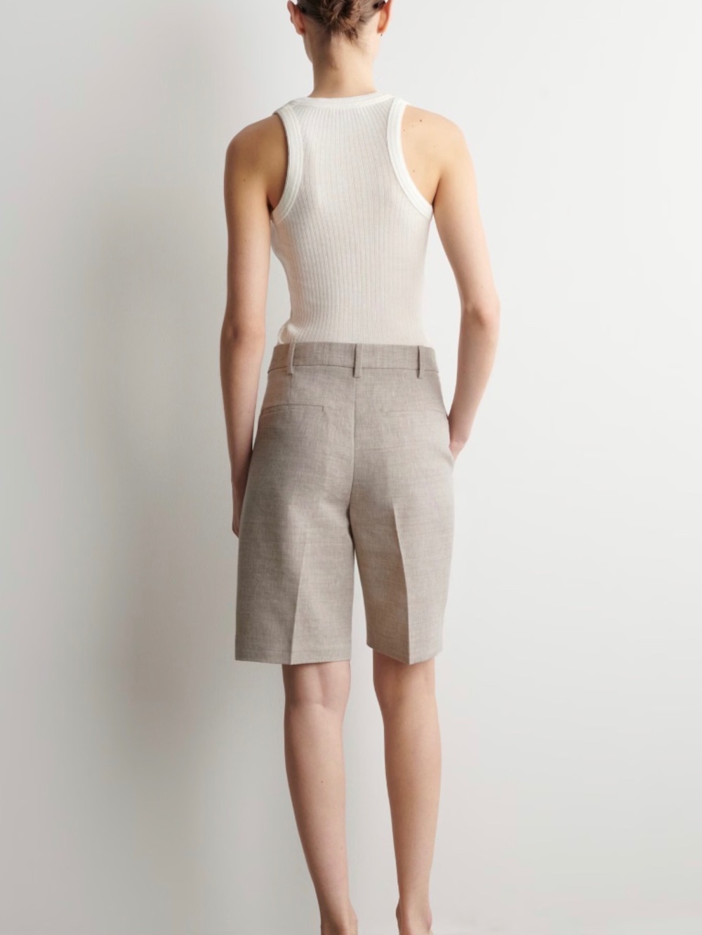 COS TAILORED LINEN SHORTS - NWT